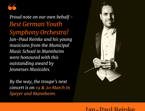 Besondere Auszeichnung für Jugendsinfonie-Orchester Mannheim