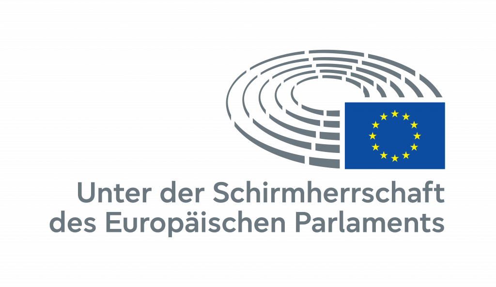 EP_Logo Patronage_Europea_POS_RGB_DE Unter der Schirmherrschaft des Europäischen Parlaments